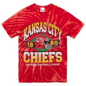 🆕🏈KANSAS CITY CHIEFS LEGACY RED TWISTER TIE DYE BRICKHOUSE T-SHIRT